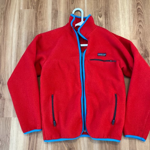 Patagonia Jackets & Blazers - Vintage Woman's Red Palagonia Synchilla Fleece Jacket Sz sm